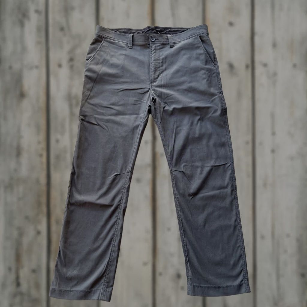 Prana prAna Pants Men 38x30 Gray Alameda Slim Straight Fit Lightweight Stretch Hike Chino Logo Embroidered 30 Inseam Casual Travel Vintage: No Men Size US 38 / EU 54 - 1 Thumbnail