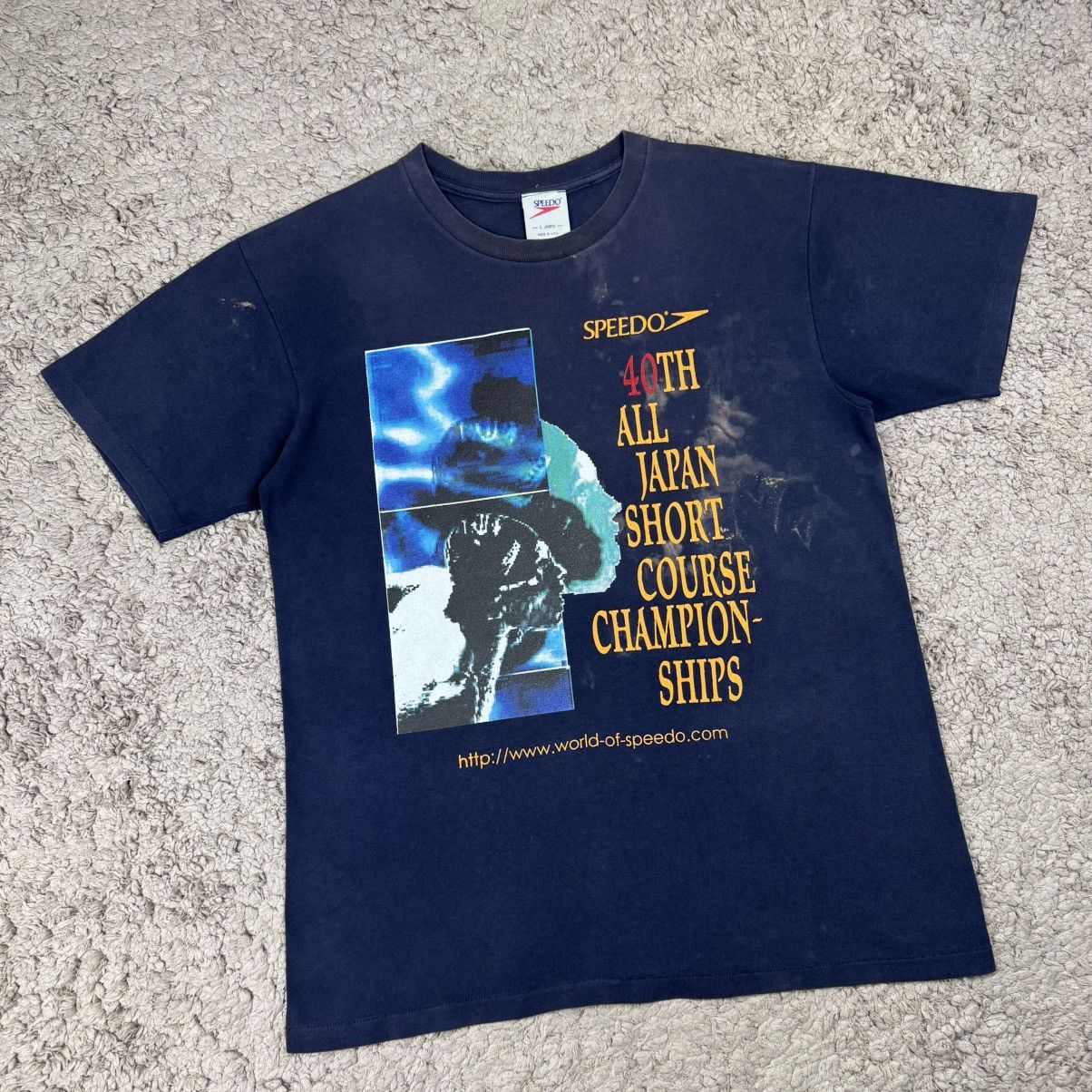 Speedo Vintage 90’s Speedo 40th All Japan Championships T-shirt Size US L / EU 52-54 / 3 - 3 Thumbnail