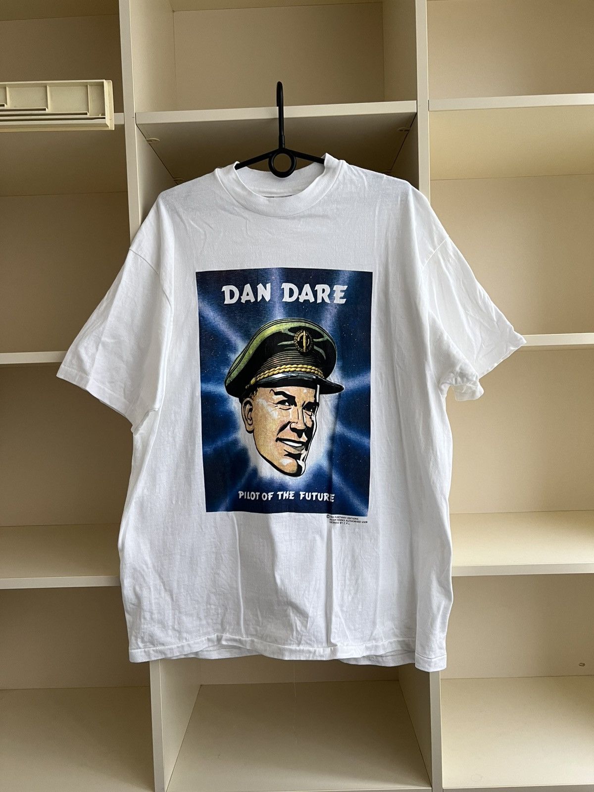 Vintage Rare Vintage 1993 Dan Dare Comic T-Shirt Pilot of the Future Size US XL / EU 56 / 4 - 1 Thumbnail