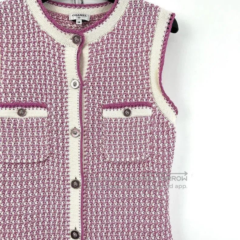 Chanel Chanel Pink Knit Sleeveless Dress. Size US M / EU 48-50 / 2 - 5 Thumbnail
