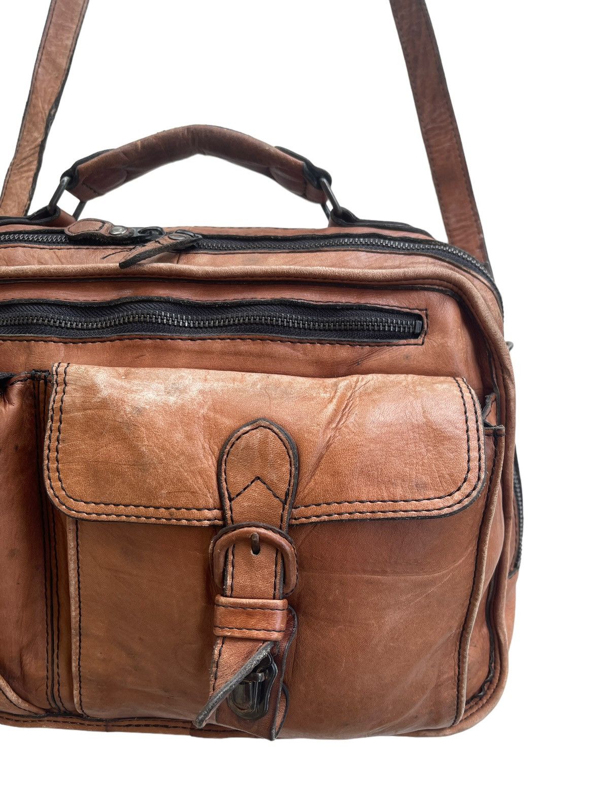 Porter Vintage Porter Yoshida Japan Leather Messenger Bag Size ONE SIZE - 7 Thumbnail