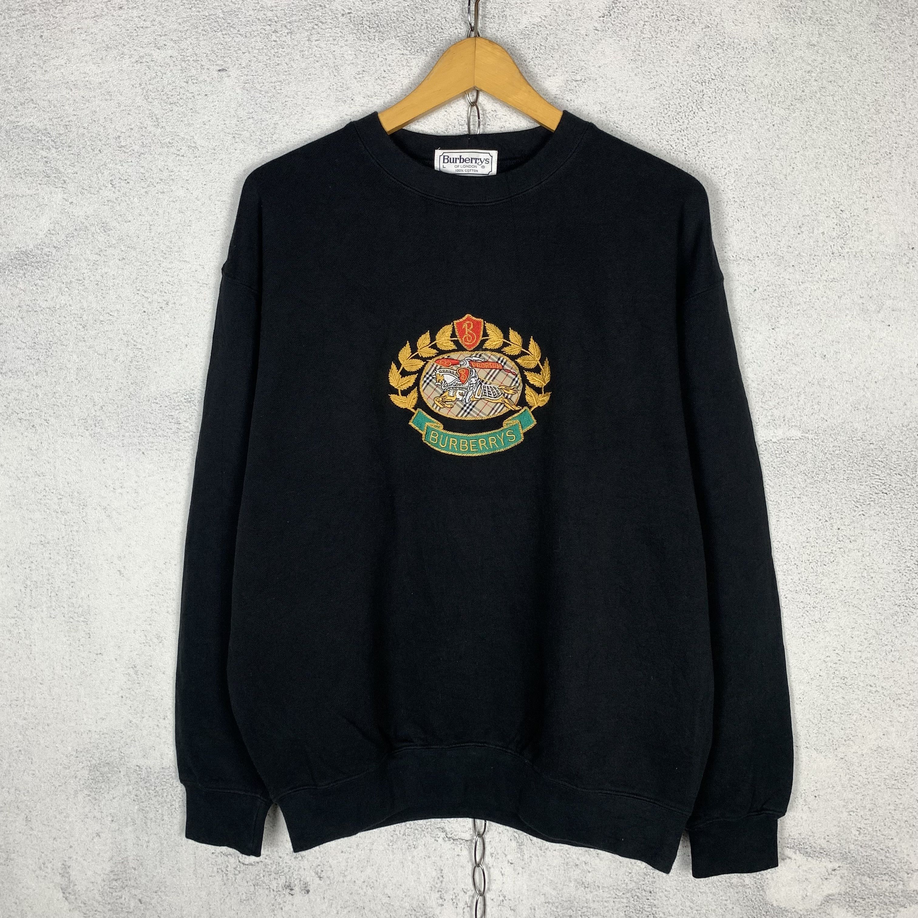 【Burberrys】1990s Logo Embroidery Sweat Burberry Vintage Burberrys Embroidery Prorsum Sweatshirt 90s