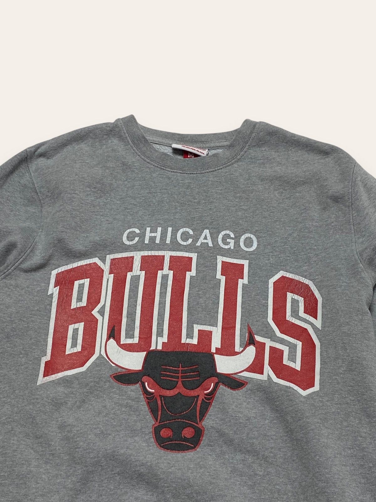 Mitchell & Ness Vintage MITCHELL NESS CHICAGO BULLS Big Logo NBA Sweatshirt Size US S / EU 44-46 / 1 - 2 Thumbnail
