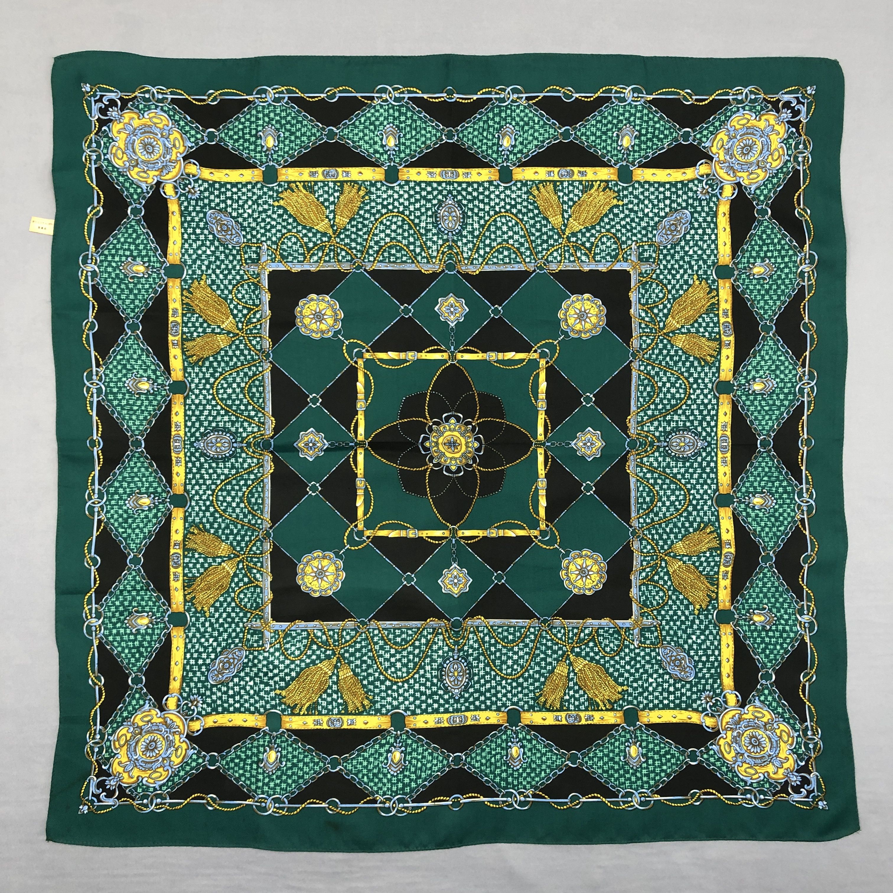 Japanese Brand Vintage Square Scarf Twill Stole Wraps Scarves - GF60036 Size ONE SIZE - 1 Thumbnail