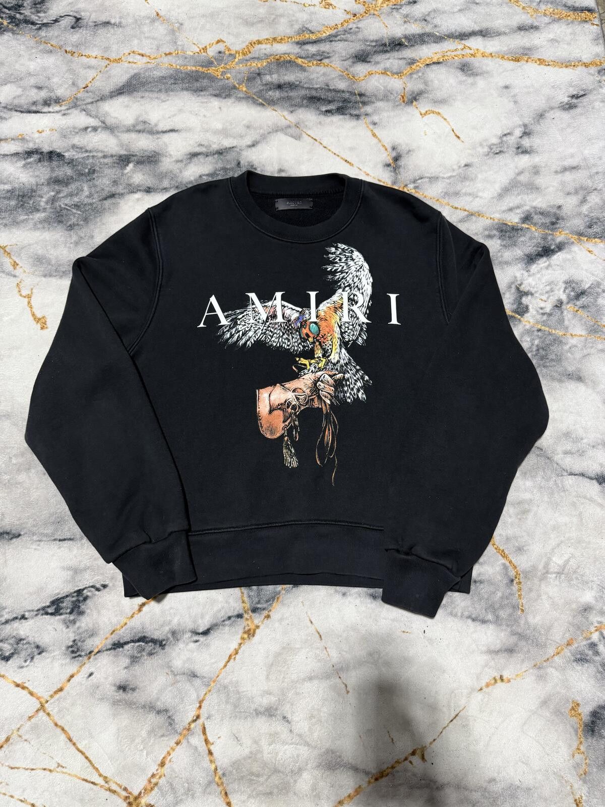 Amiri Amiri Falcon Crewneck Black - Sz M Size US M / EU 48-50 / 2 - 1 Thumbnail