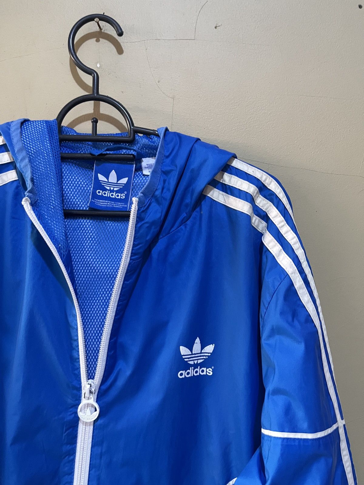 Adidas Super Rare Vintage AdidasJacket Windbreaker Blue Shell Cal Size US XL / EU 56 / 4 - 3 Thumbnail