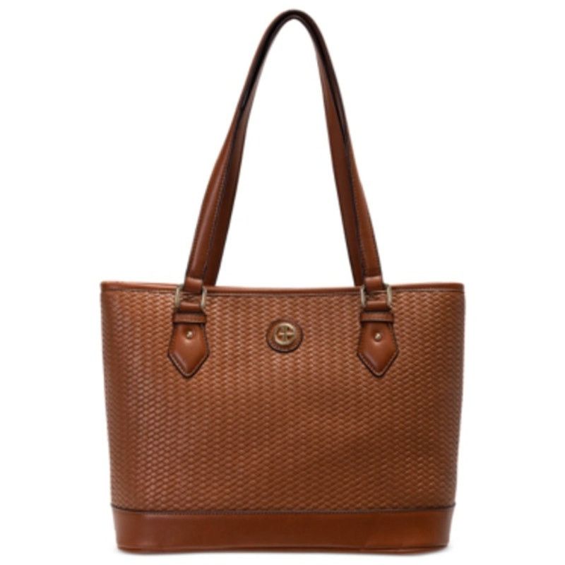 Other NWT GIANI BERNINI Medium Woven Tote Cognac Size ONE SIZE - 1 Thumbnail