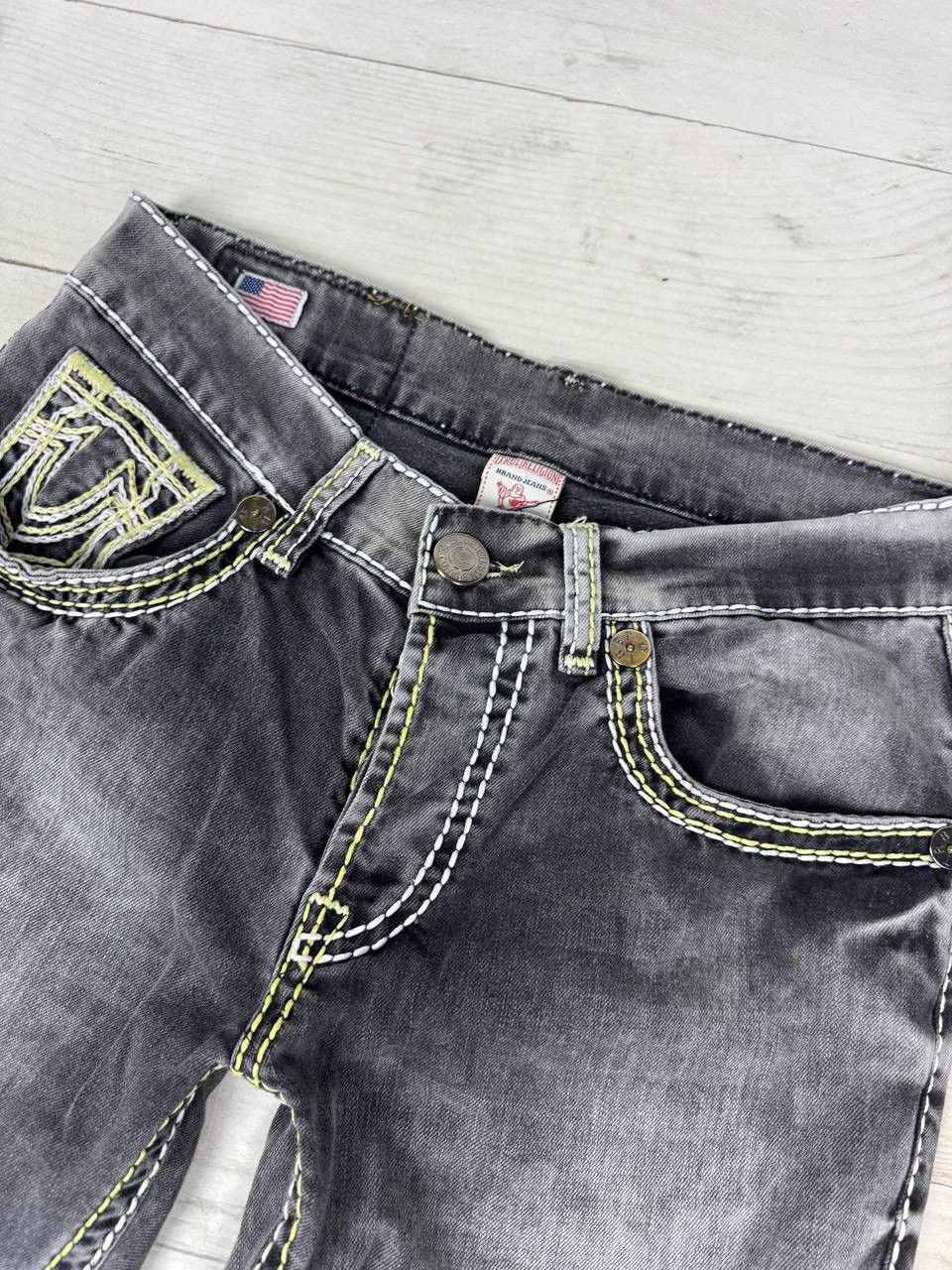 True Religion Vintage True Religion Denim Jeans Straight 90s Y2K Size US 33 - 6 Thumbnail