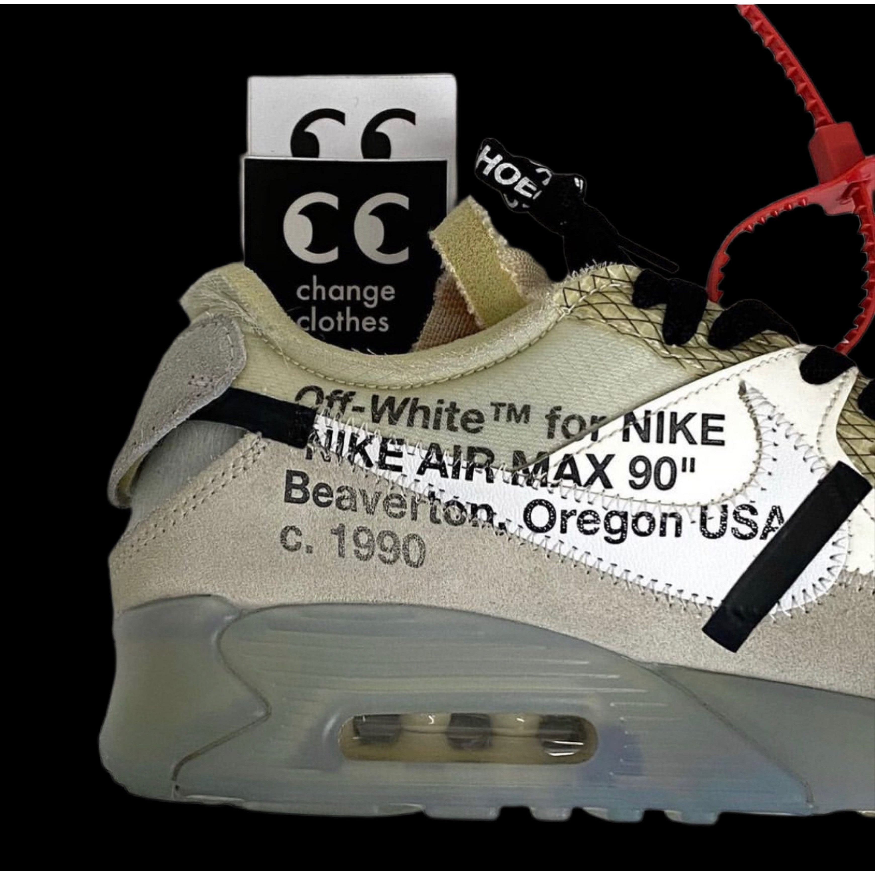 Nike × Off-White 2017 off-white nike air max 90 white og rare virgil abloh Size US 9 / EU 42 - 7 Thumbnail
