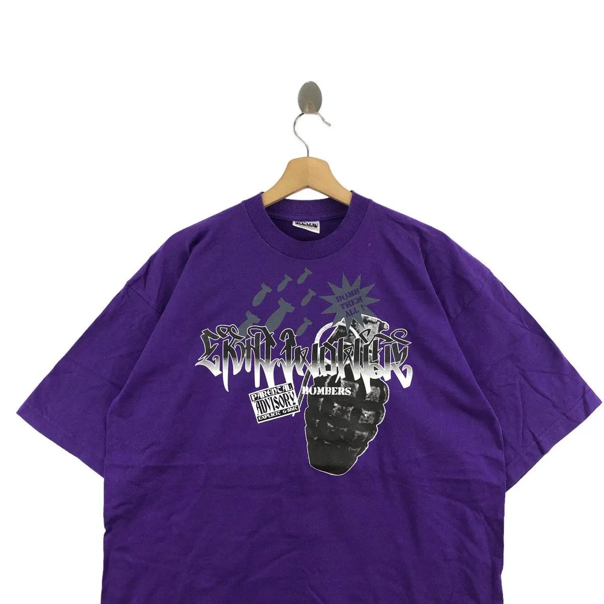 Vintage Vtg WEST COAST RAPPERS Hip Hop Gangsta Rap Tee Shirt Size US XL / EU 56 / 4 - 2 Thumbnail