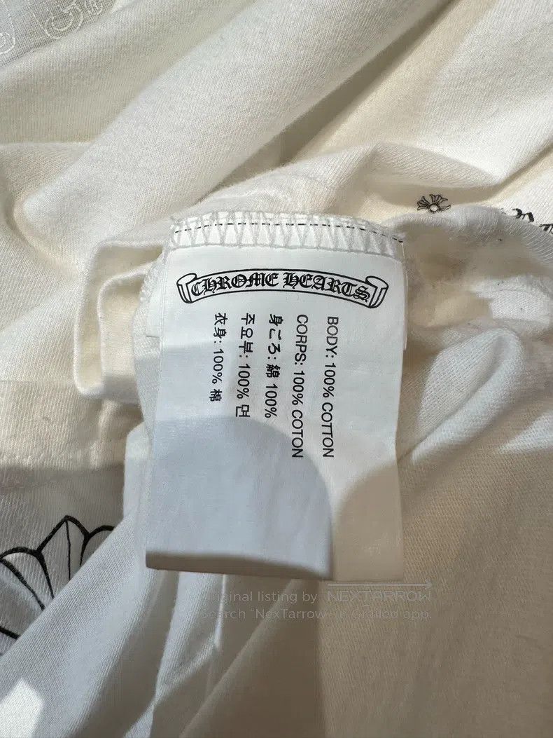 Chrome Hearts CHROME HEARTS Size S White scroll sketch cross short sleeve Size US S / EU 44-46 / 1 - 5 Thumbnail