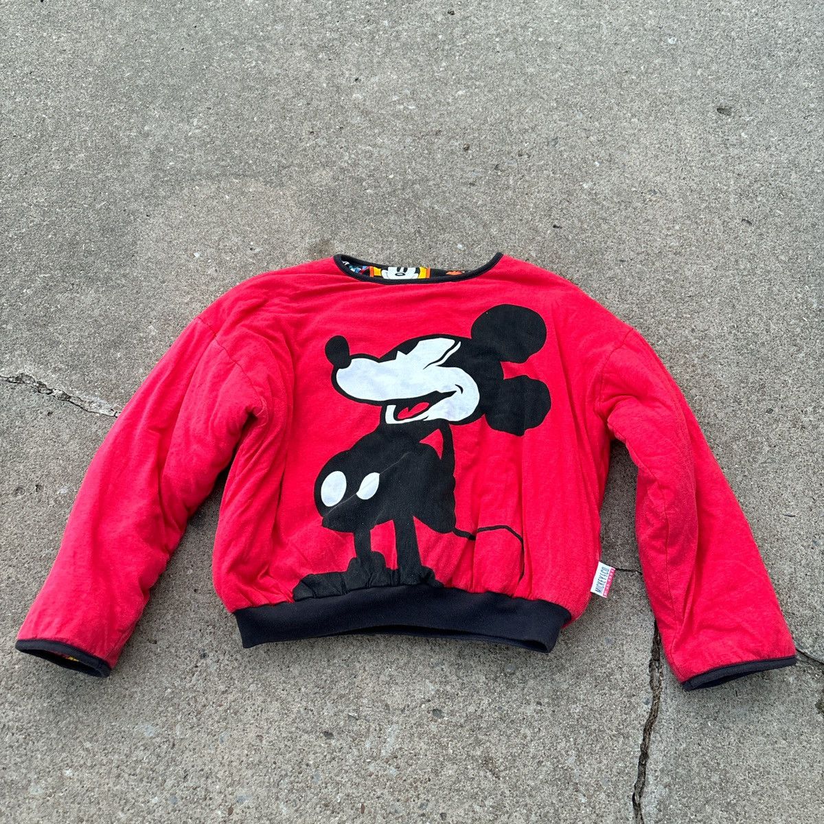 Disney × Mickey & Co. × Vintage Vintage 90s Mickey reversible puffy sweatshirt Size US S / EU 44-46 / 1 - 1 Thumbnail