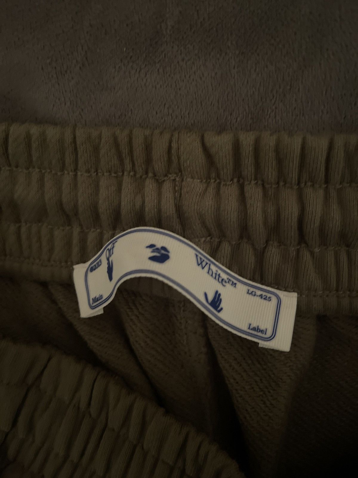 Off-White Green/Blk Off-white Sweatshorts Size US 31 - 3 Thumbnail