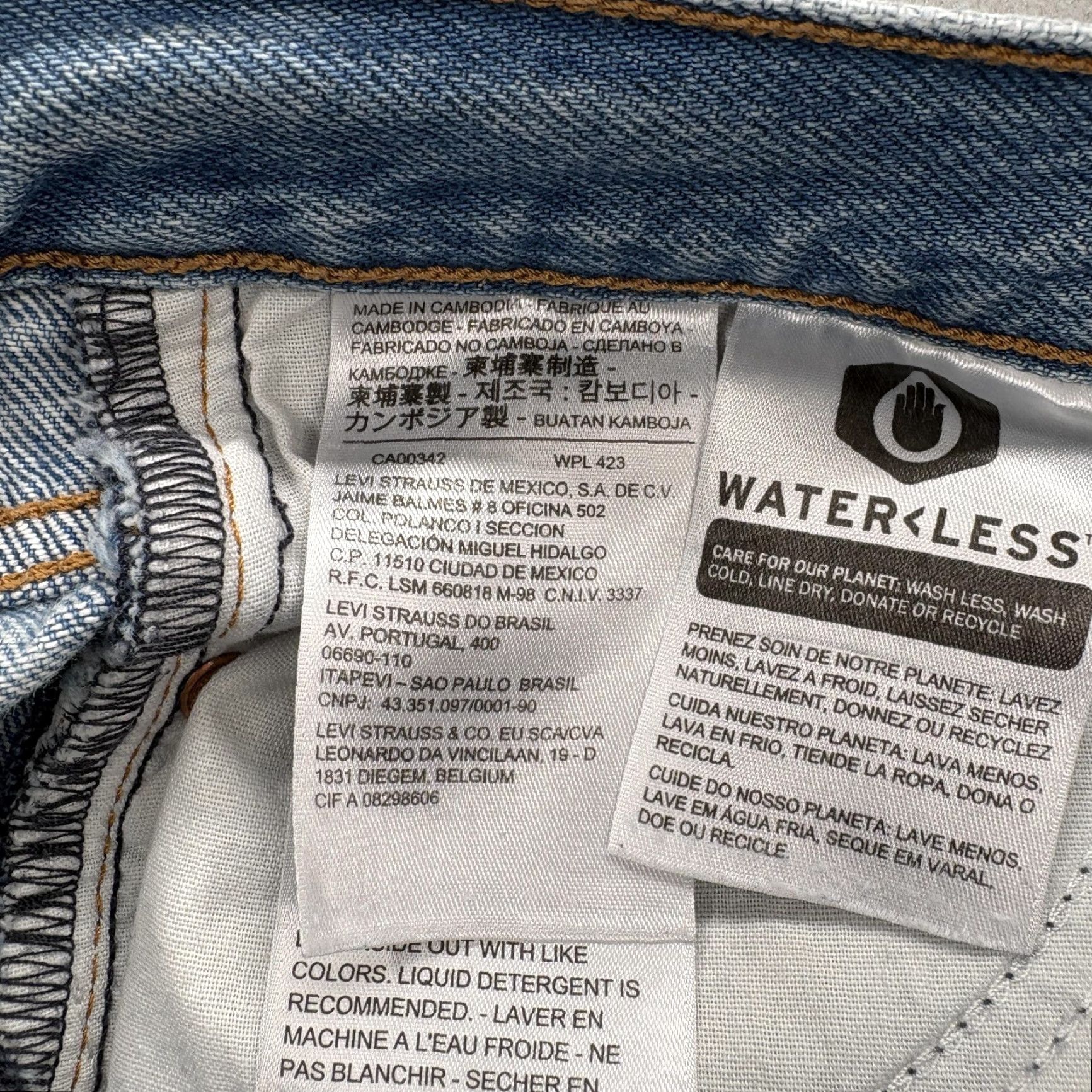 Levi's Levis Premium Wedgie Straight Jeans Womens 26 Blue High Rise Distressed Pockets 5-Pocket Denim Jeans Womens Size 26" / US 2 / IT 38 - 7 Thumbnail