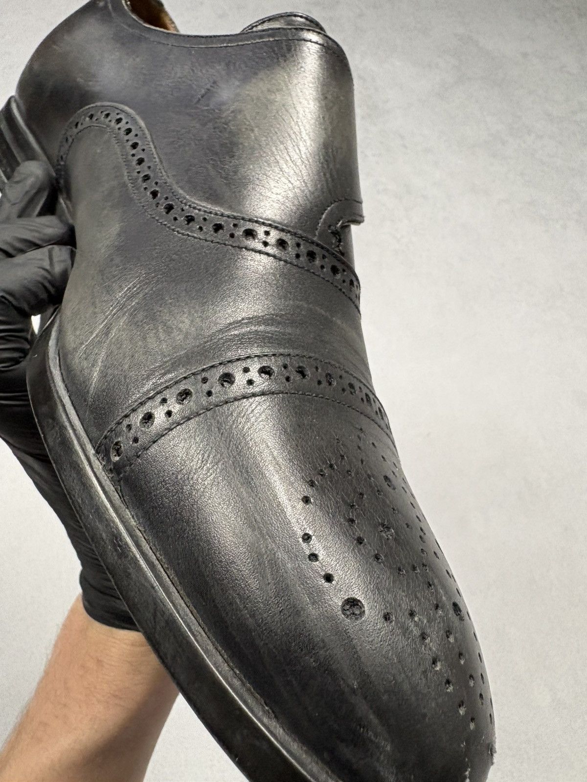 Bally Bally Lanor Leather Monk Strap Shoes Brogue Cap Toe EU 41 Size US 8 / EU 41 - 19 Thumbnail