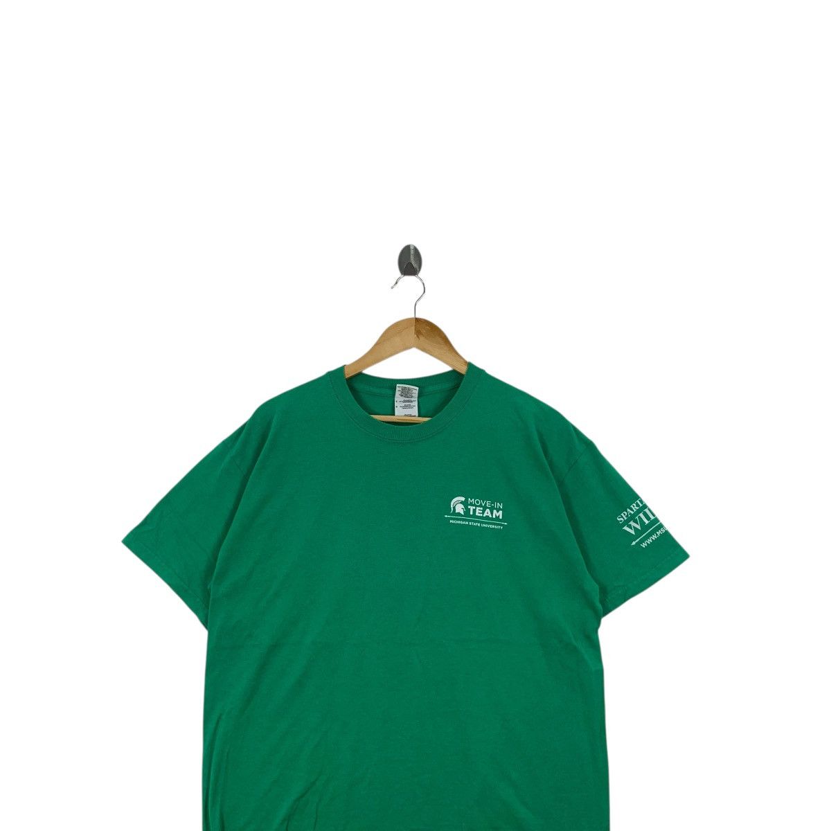 Vintage Vintage MICHIGAN STATE UNIVERSITY Move-In Team Tee Shirt Top Size L / US 10 / IT 46 - 3 Thumbnail