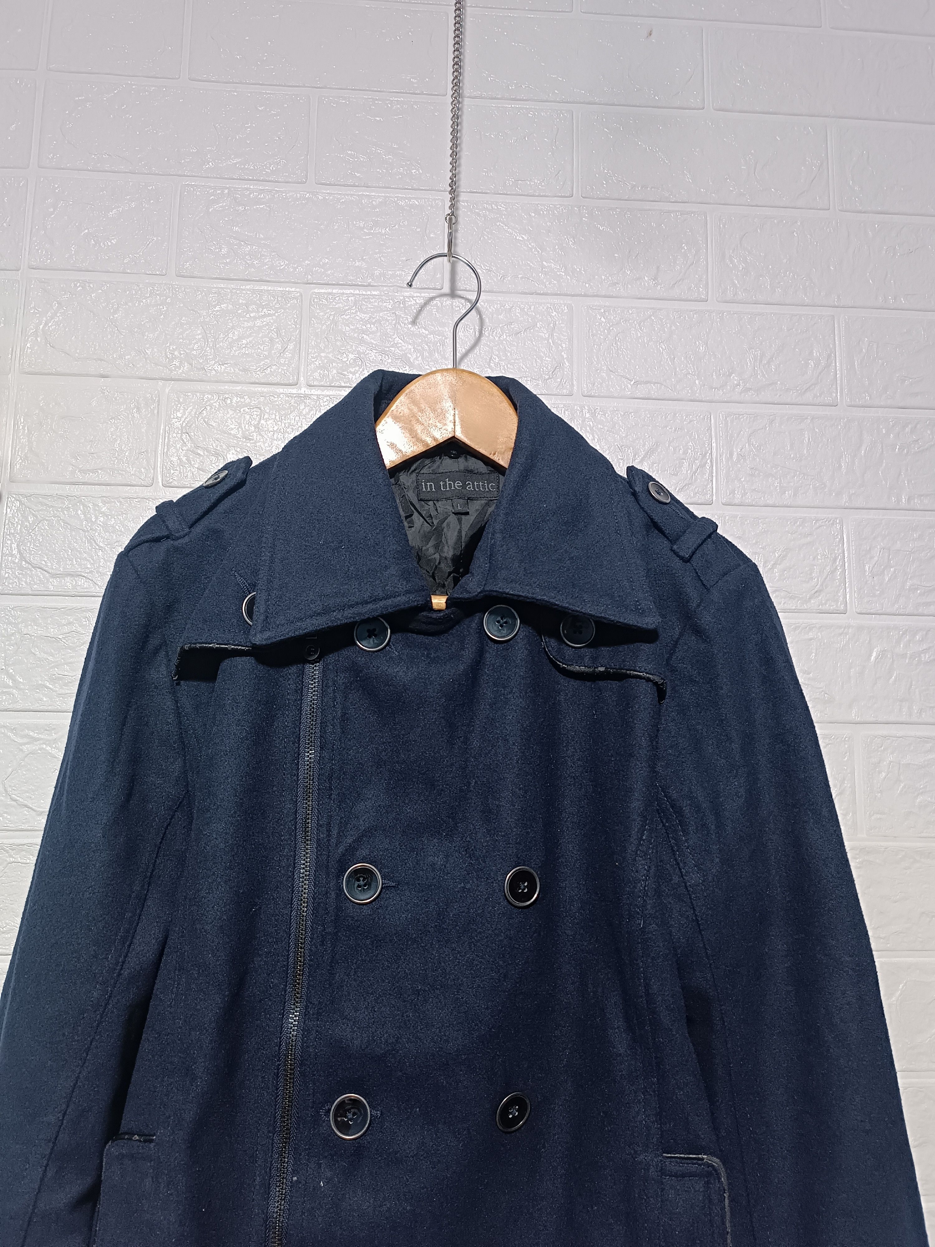 In The Attic In The Attic Double Breasted Wool Peacoat Jacket Blue Navy Size US M / EU 48-50 / 2 - 2 Thumbnail