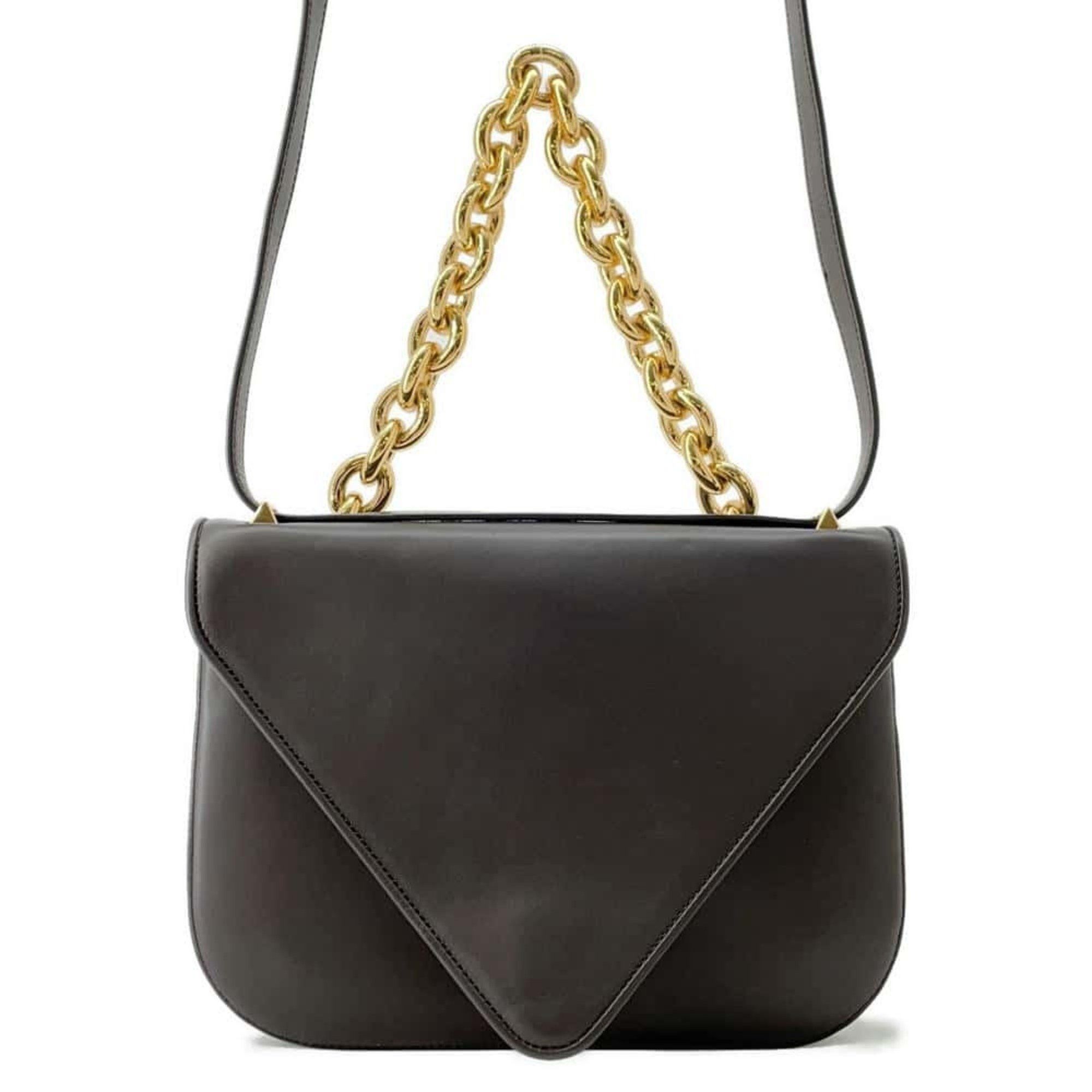 Bottega Veneta Shoulder Bag Mount Envelope Smooth Calf Leather 667398 Bottega Veneta in Brown, Women's
