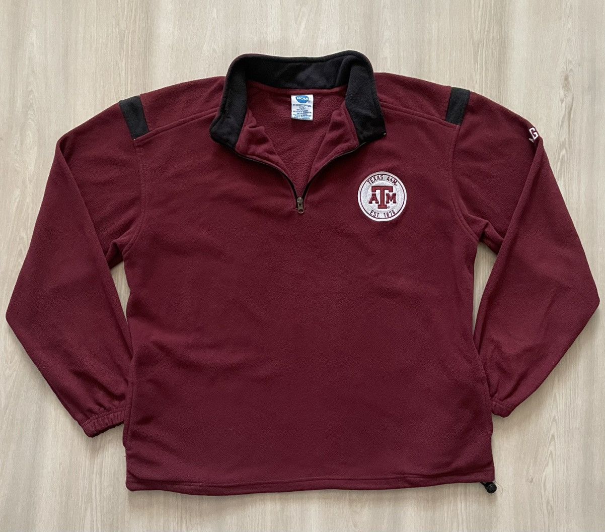Vintage VTG Knights Apparel Texas A&M Aggies 1/4 Zip Fleece Sz L Size US L / EU 52-54 / 3 - 1 Thumbnail
