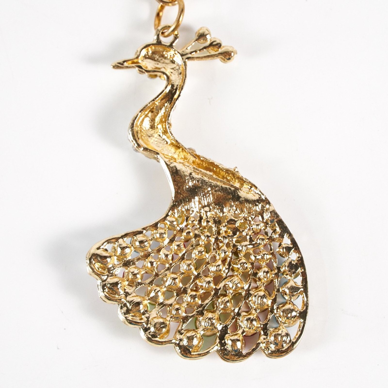 Other Peacock Rhinestone Keychain Keyring Bird Pendant Key Chain Size ONE SIZE - 4 Thumbnail