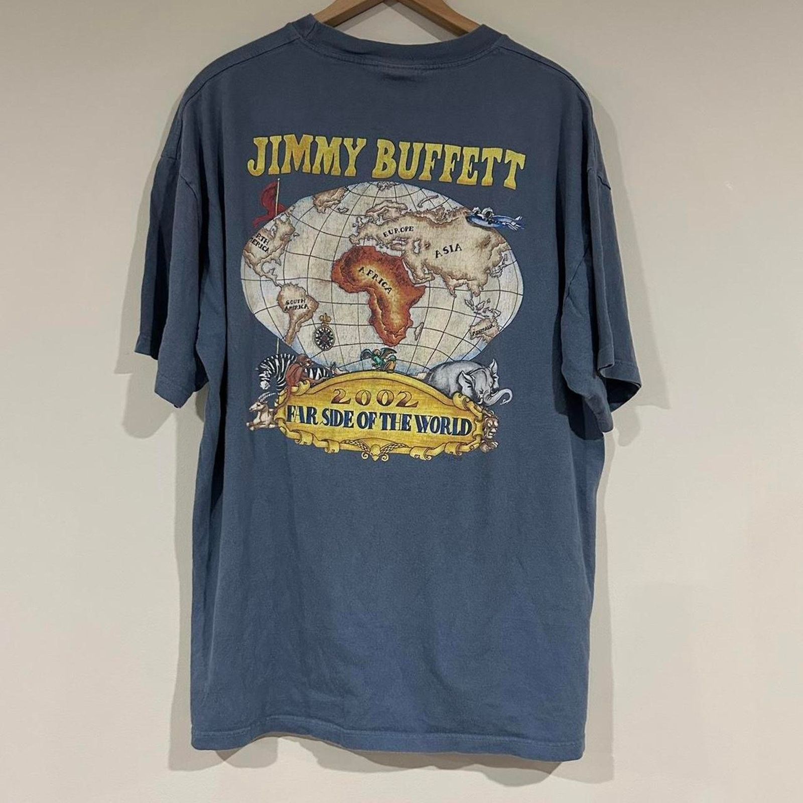 Giant Vintage 2002 Jimmy Buffet Far Side Of The World Tee Shirt Size US XL / EU 56 / 4 - 1 Thumbnail