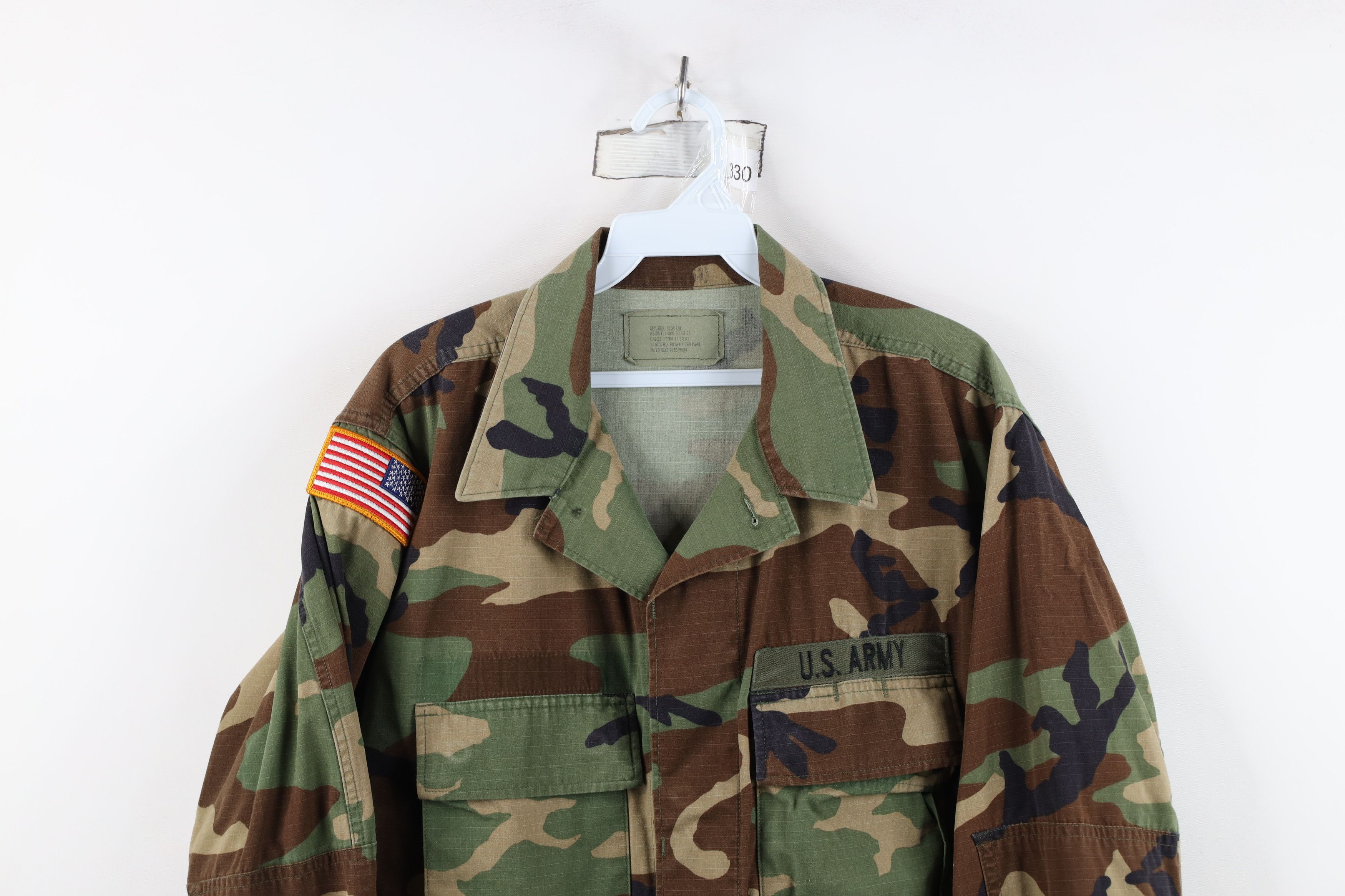 Vintage Vintage 90s Military Woodland Camouflage Combat Jacket USA Size US M / EU 48-50 / 2 - 2 Thumbnail