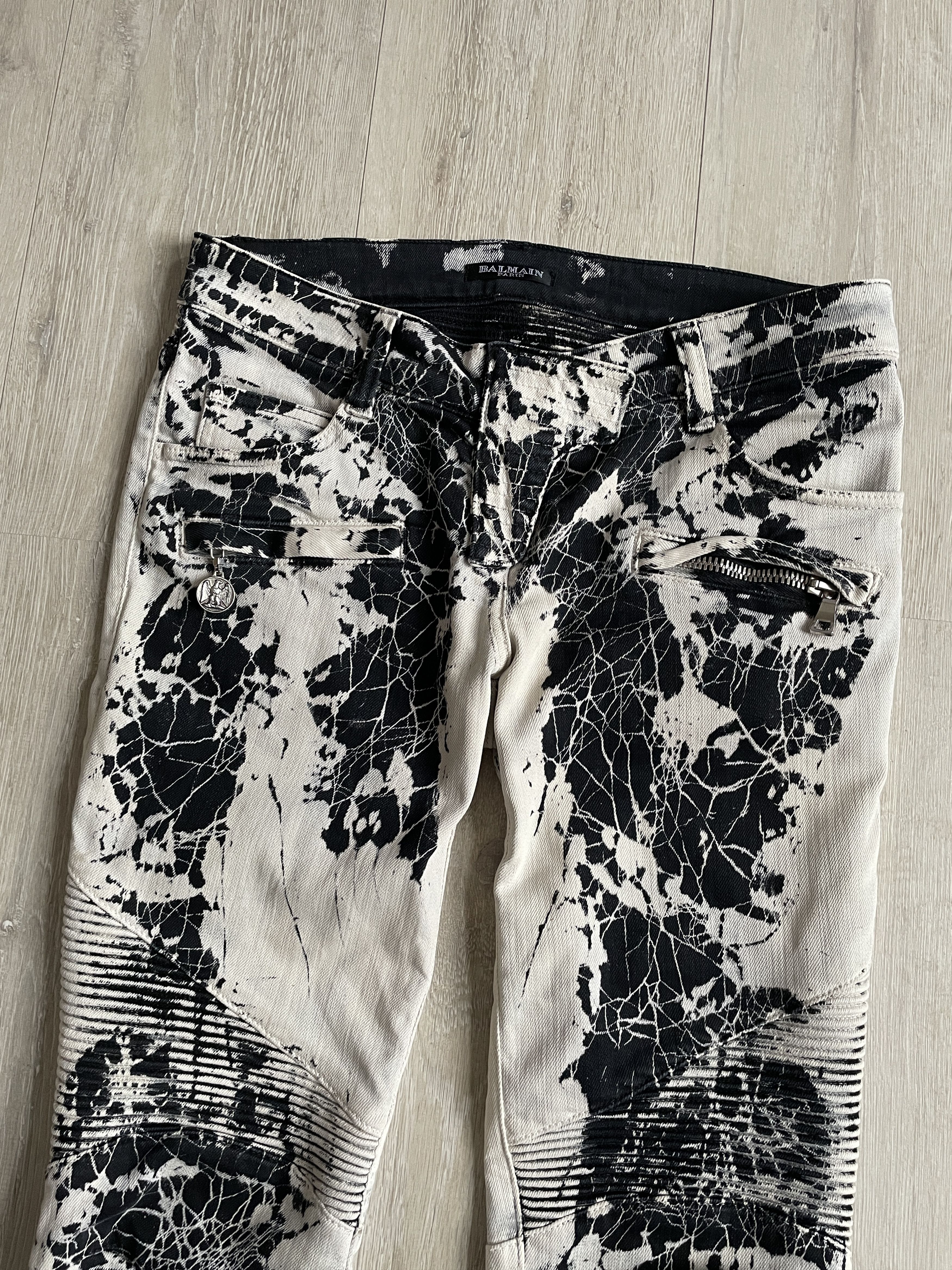 Balmain Balmain SS11 spiderweb bikers by Christophe Decarnin Size 28" / US 6 / IT 42 - 6 Thumbnail