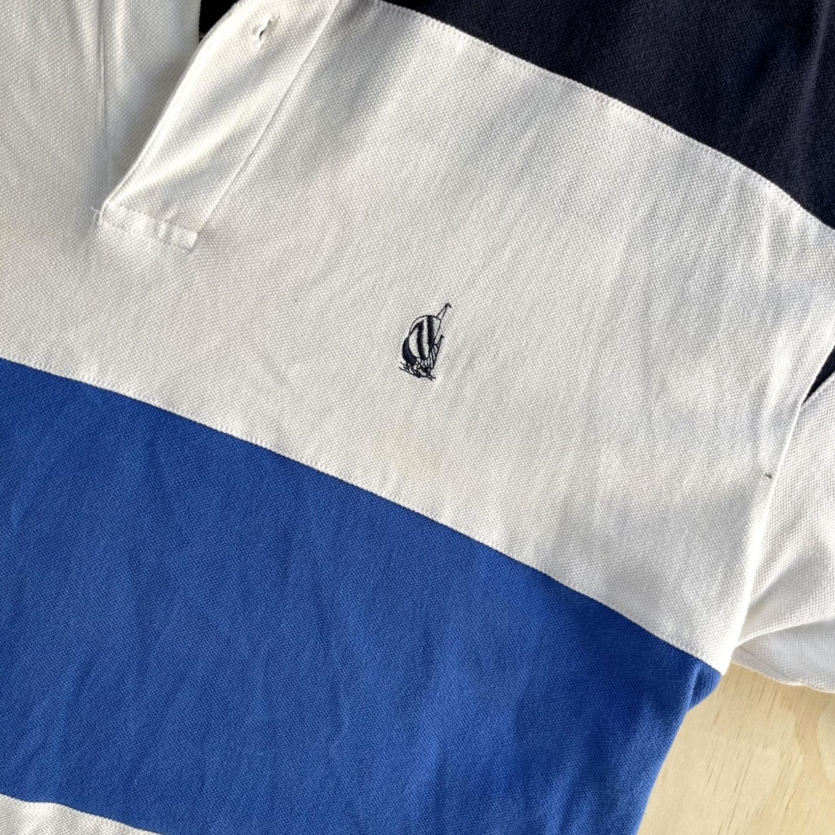 Nautica Nautica Polo Shirt Mens L Multicolor Stripe 100% Cotton Nautical Casual Size US L / EU 52-54 / 3 - 2 Thumbnail