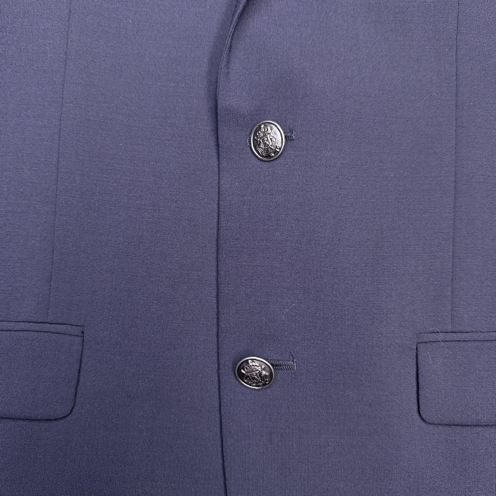 Michael Kors Michael Kors Sport Coat Blazer 38R Navy Blue Wool Stretch Four-Button Notch Lapel Single-Breasted Regular Mens Blazer Jacket Coat Size 38R - 7 Thumbnail