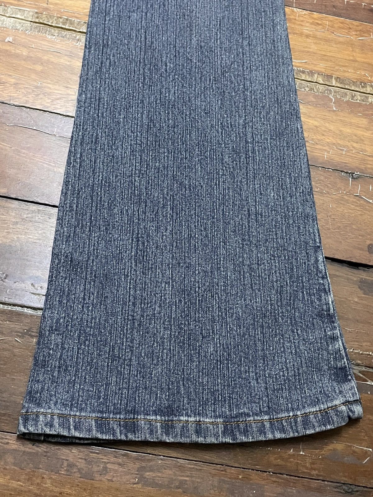 14th Addiction × Japanese Brand × Le Grande Bleu (L.G.B.) Rare Vintage Japanese Brand Haphazard Flared Jeans 2000s Size US 27 - 8 Thumbnail
