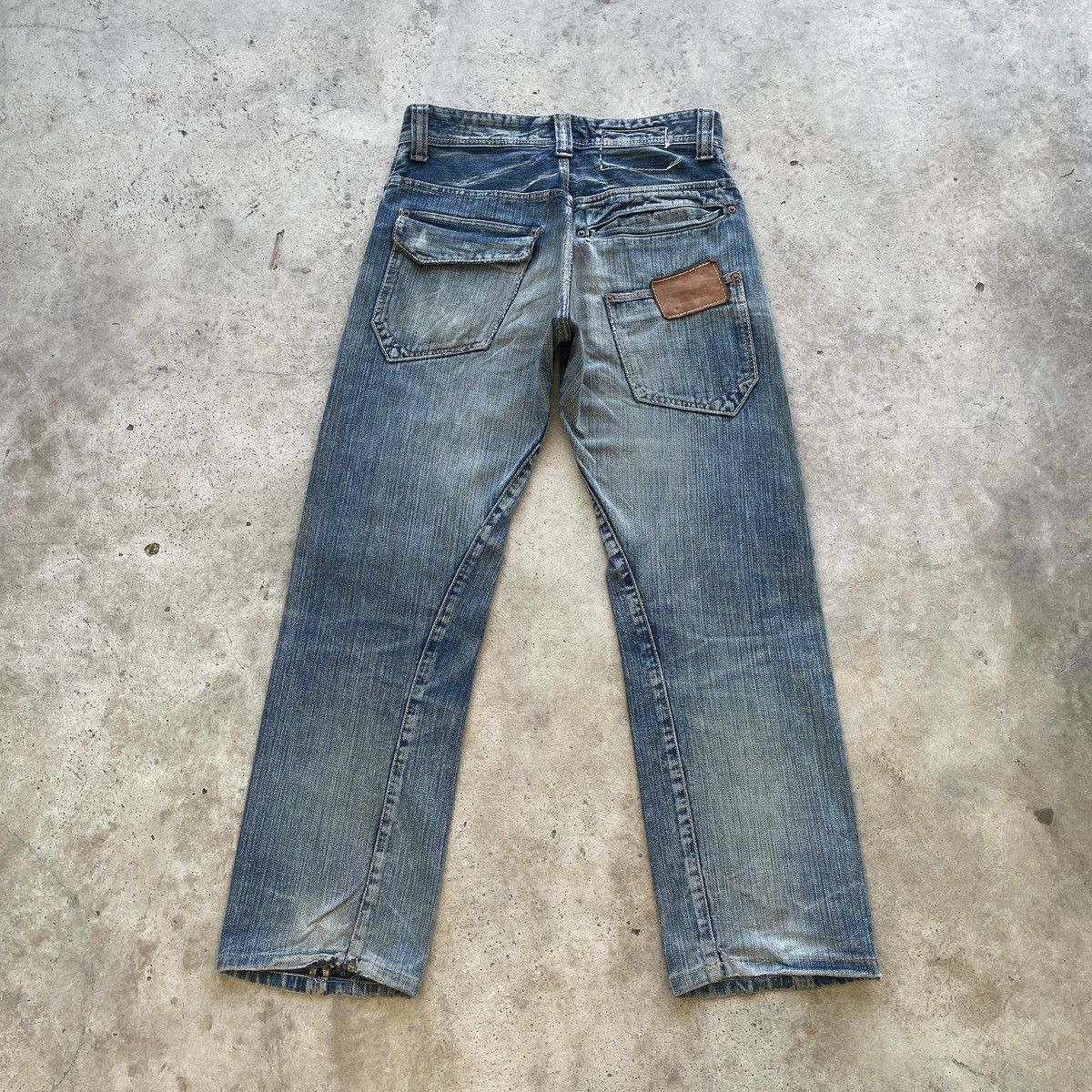 Japanese Brand Vintage JohnBull Kojima Japan Ripped Jeans Faded Pants W32 Size US 32 / EU 48 - 1 Thumbnail