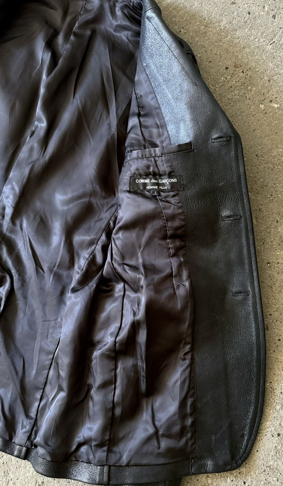 Comme des Garcons Comme Des Garcons Homme - 2007 - Pig Skin Leather Blazer Size US L / EU 52-54 / 3 - 13 Thumbnail