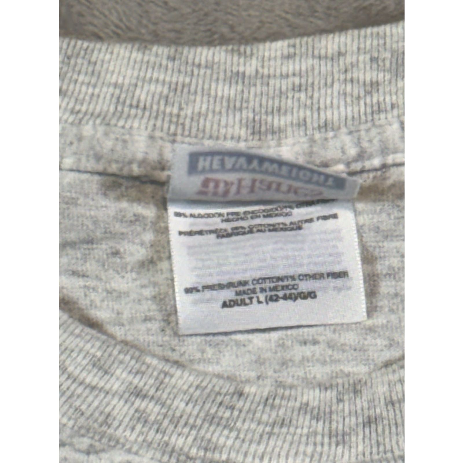 Vintage VINTAGE Bristol Tee Mens Graphic T-Shirt Size L - Gray Cotton 90s Retro Rockabilly California Hanes Heavyweight Size US L / EU 52-54 / 3 - 3 Thumbnail