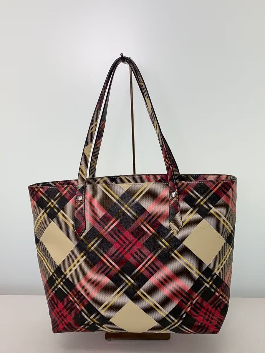 Vivienne Westwood Plaid Orb Tote Bag Size ONE SIZE - 2 Thumbnail