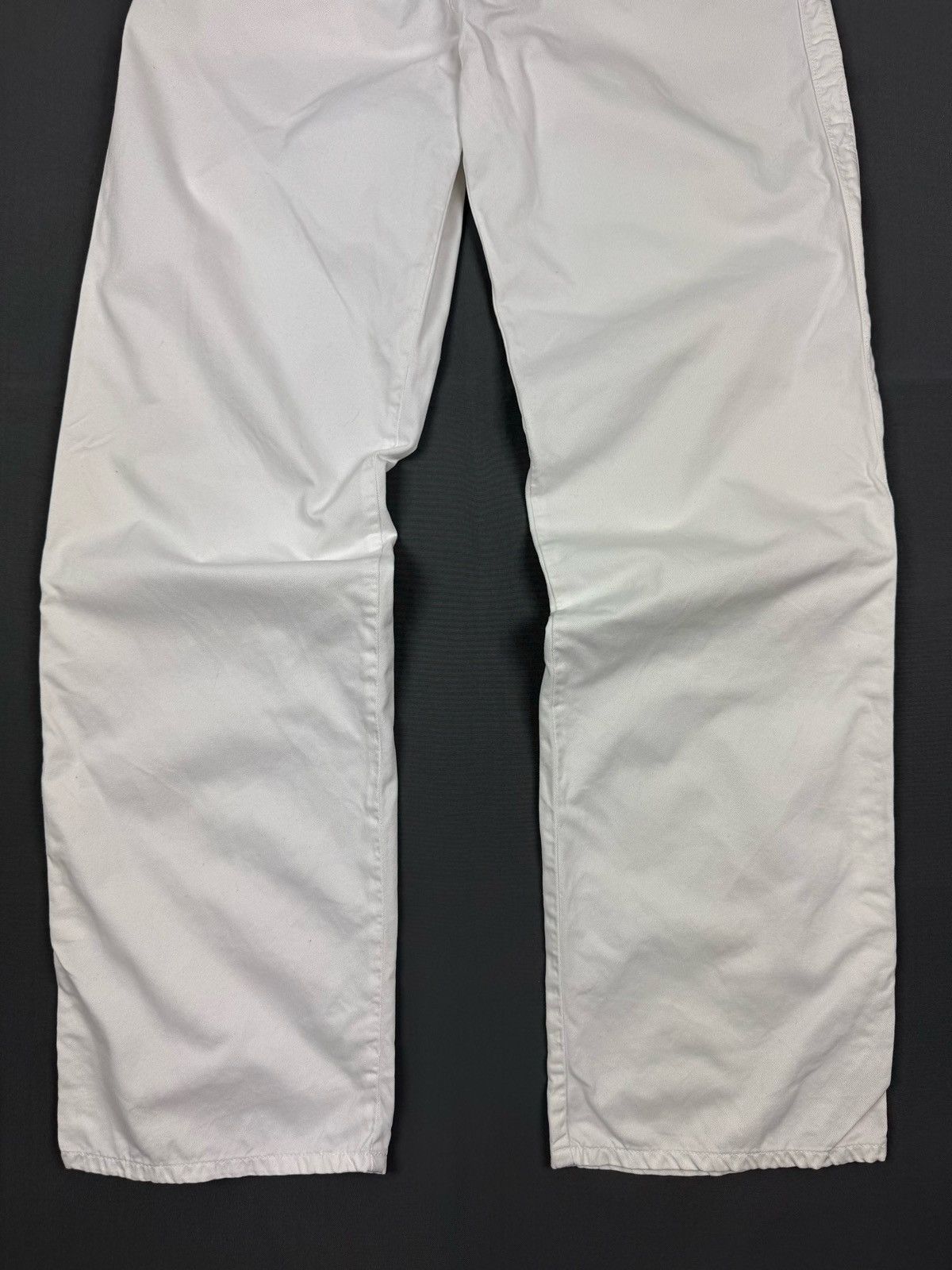 Dirk Bikkembergs Y2K Vintage Faded Dirk Bikkembergs White Workwear Pants Size 34" / US 12 / IT 48 - 2 Thumbnail