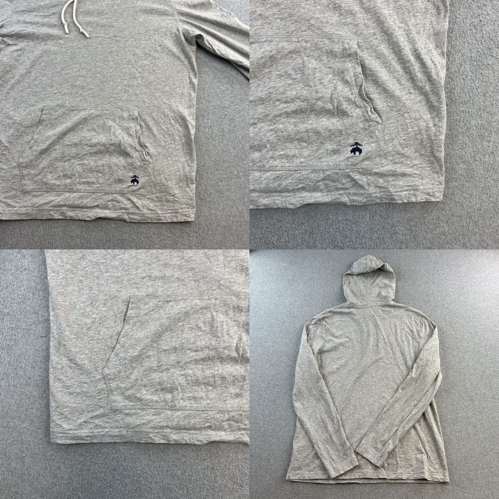 Brooks Brothers Brooks Brothers Hoodie Mens Small Gray Lightweight Pullover Kangaroo Pocket Logo Embroidered Wool? No Cotton Jersey Casual Size US S / EU 44-46 / 1 - 8 Thumbnail