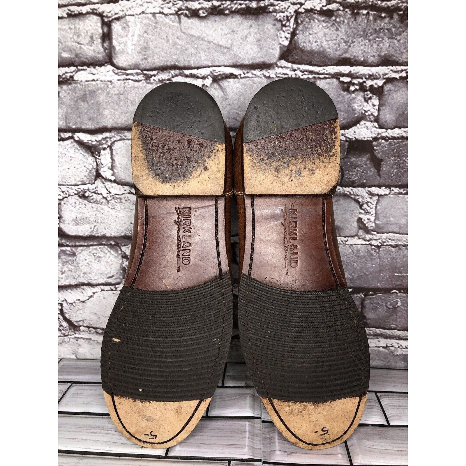 Kirkland Signature Kirkland Signature Brown Leather Penny Loafers Moc Toe Slip Size US 10 / EU 43 - 15 Thumbnail