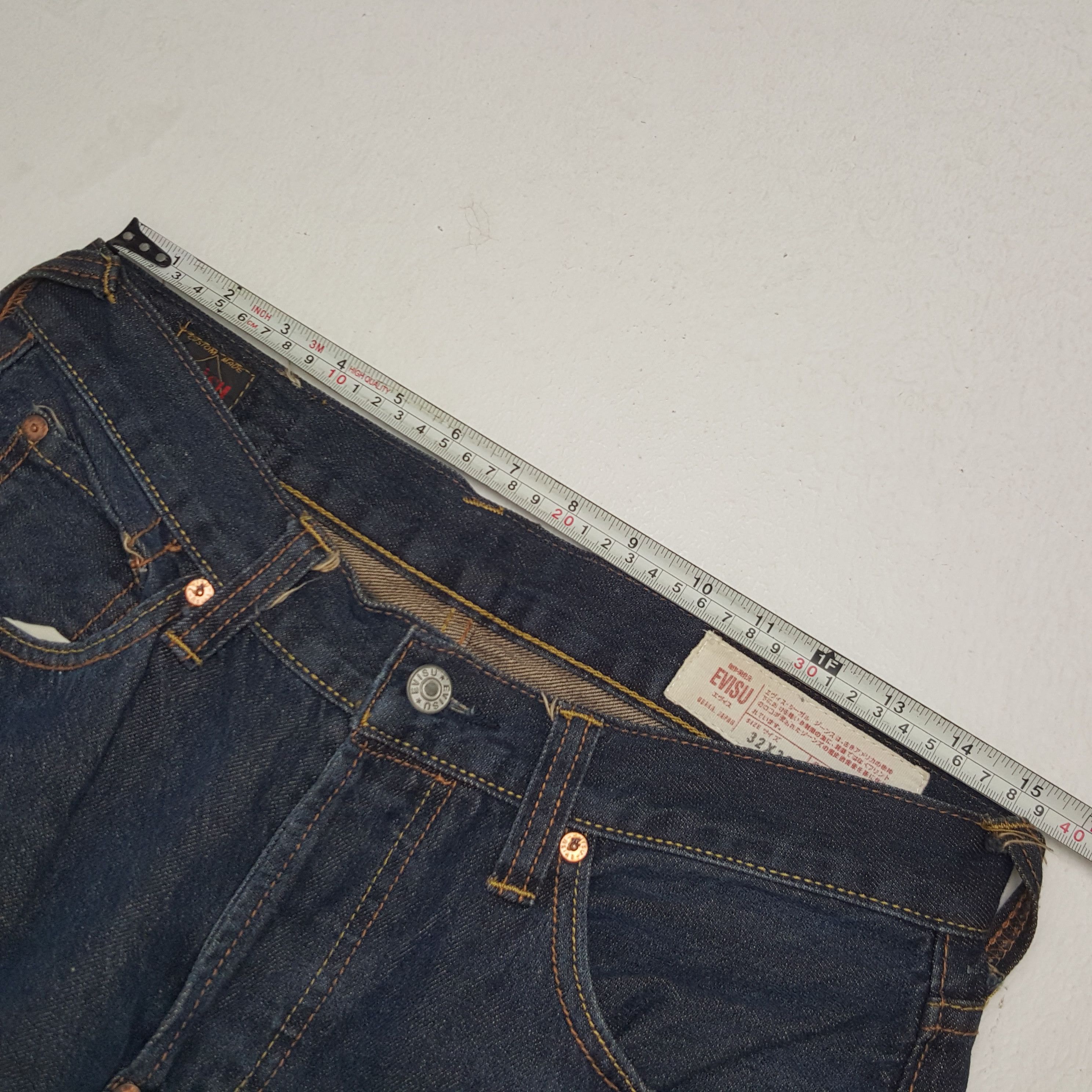 Evisu × Japanese Brand × Vintage Vintage Evisu Japanese Brand Daicock Custom Art Denim Jeans Size US 30 / EU 46 - 9 Thumbnail