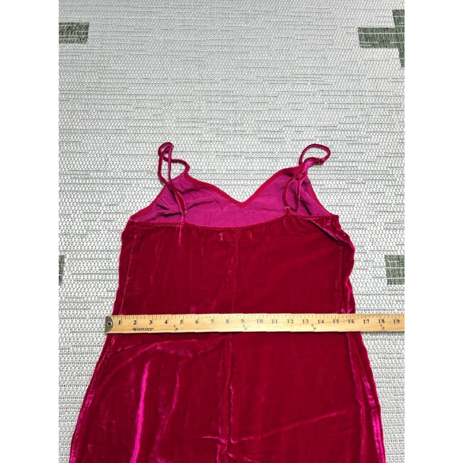 Reformation Reformation Dress Womens Small Red Velvet Bodycon Size S / US 4 / IT 40 - 7 Thumbnail