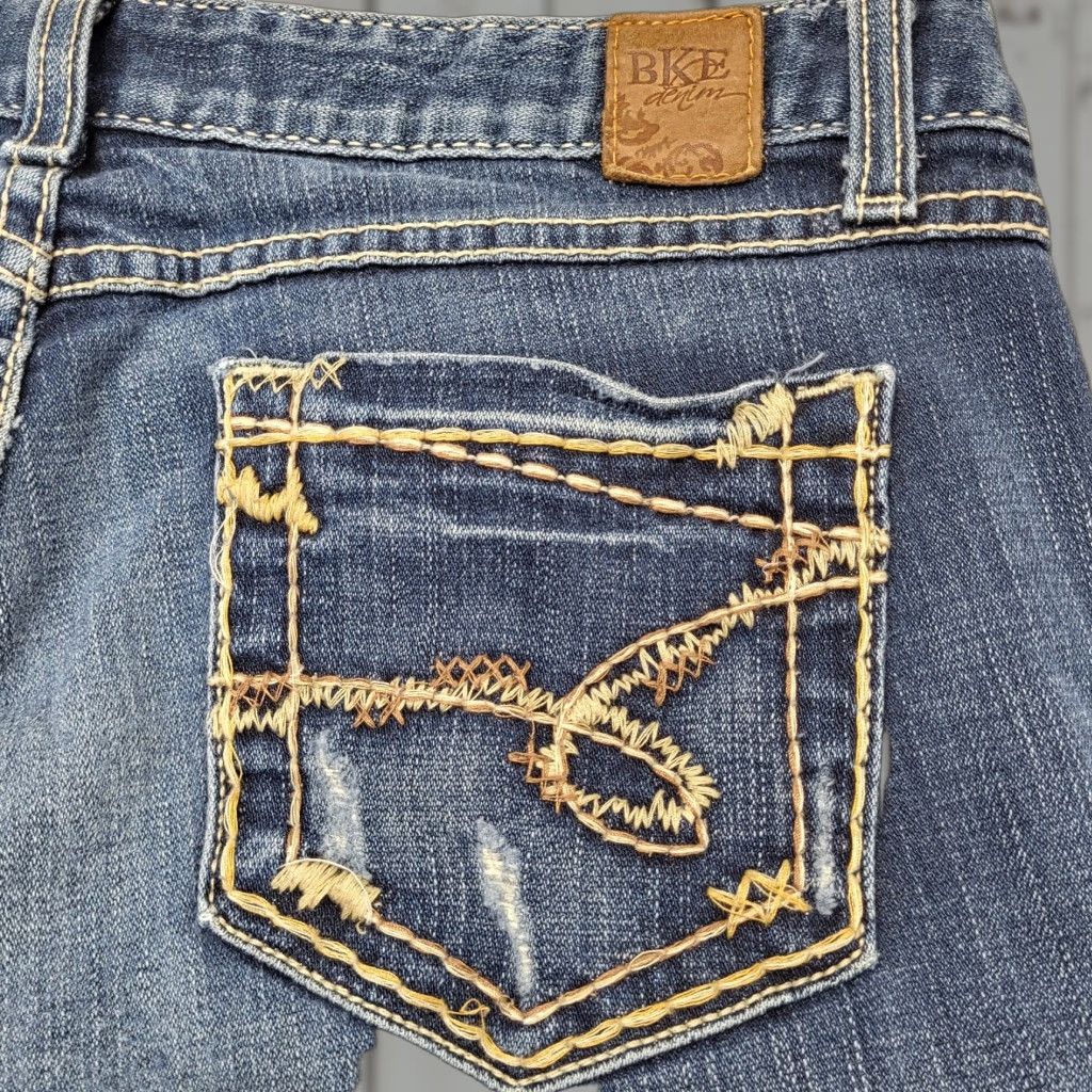 BKE BKE Jeans Women's 31x33.5 Madison Skinny Denim Stretch Blue Barbed Wire Jeans Size 24" / US 00 / IT 34 - 1 Thumbnail