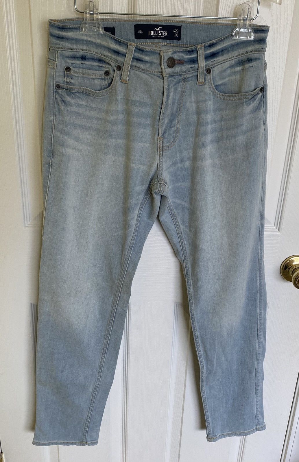 Hollister Hollister Advanced Stretch Light Blue Skinny Jeans W29 L30 Size US 29 - 1 Thumbnail