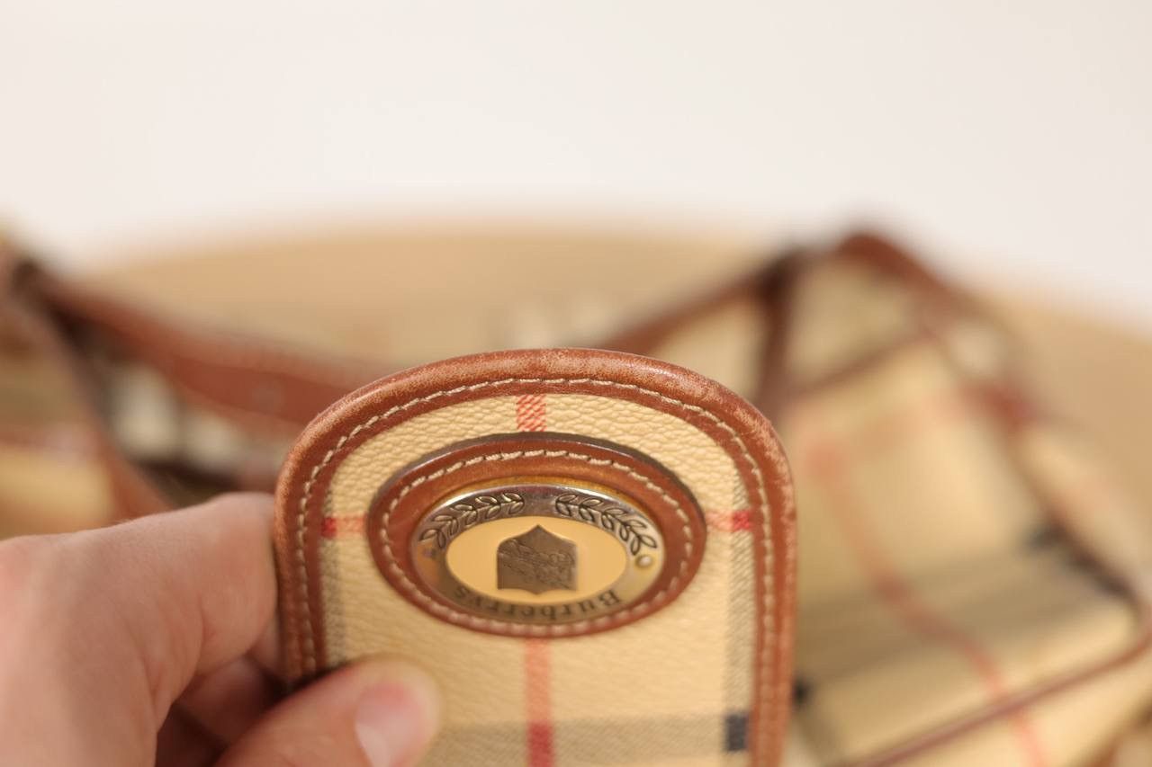 Burberry × Vintage Vintage Burberrys Monogram Leather Shoulder Bag Size ONE SIZE - 11 Thumbnail