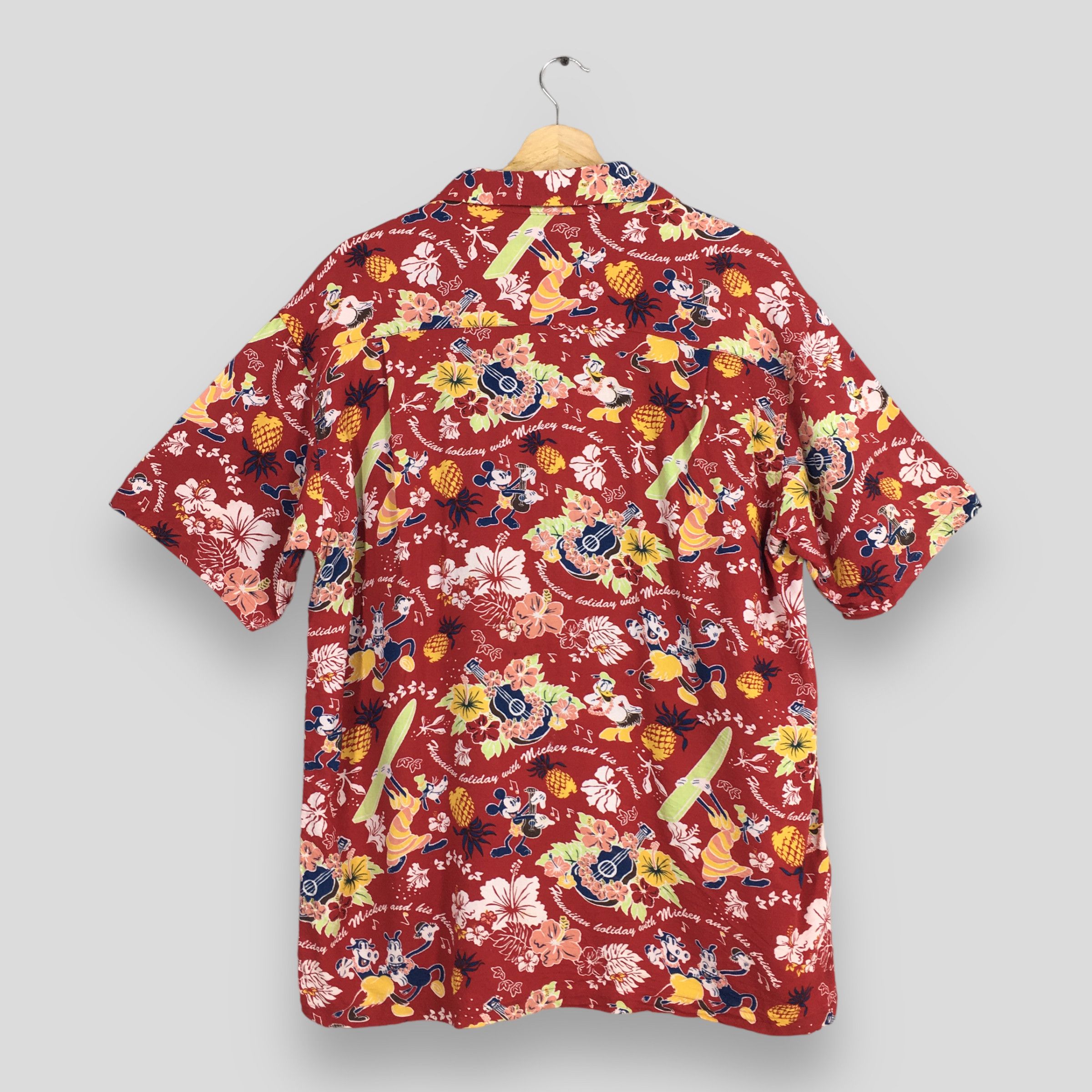Disney Vintage 90's Hawaiian Mickey Mouse Aloha Tropical Shirt L Size US L / EU 52-54 / 3 - 7 Thumbnail
