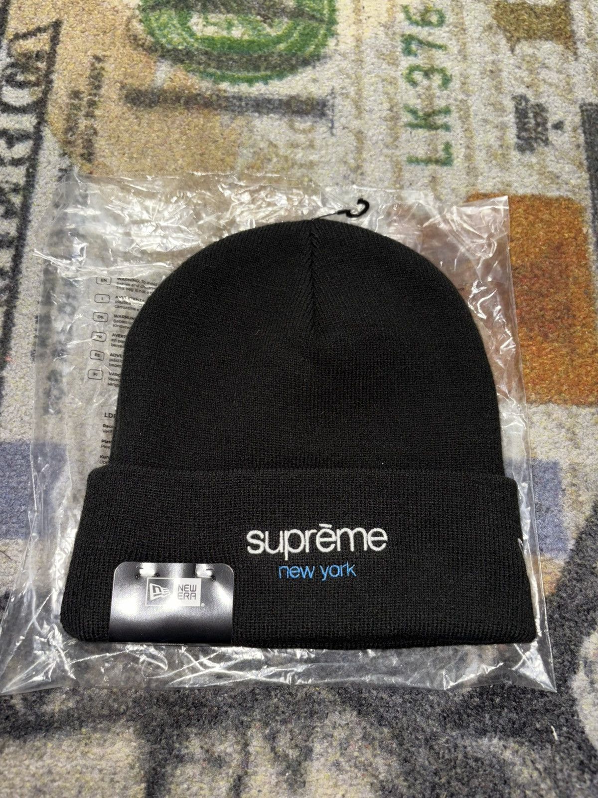 New Era × Supreme Supreme New Era Classic NY Shop Beanie (INSTORE EXCLUSIVE) Size ONE SIZE - 1 Thumbnail