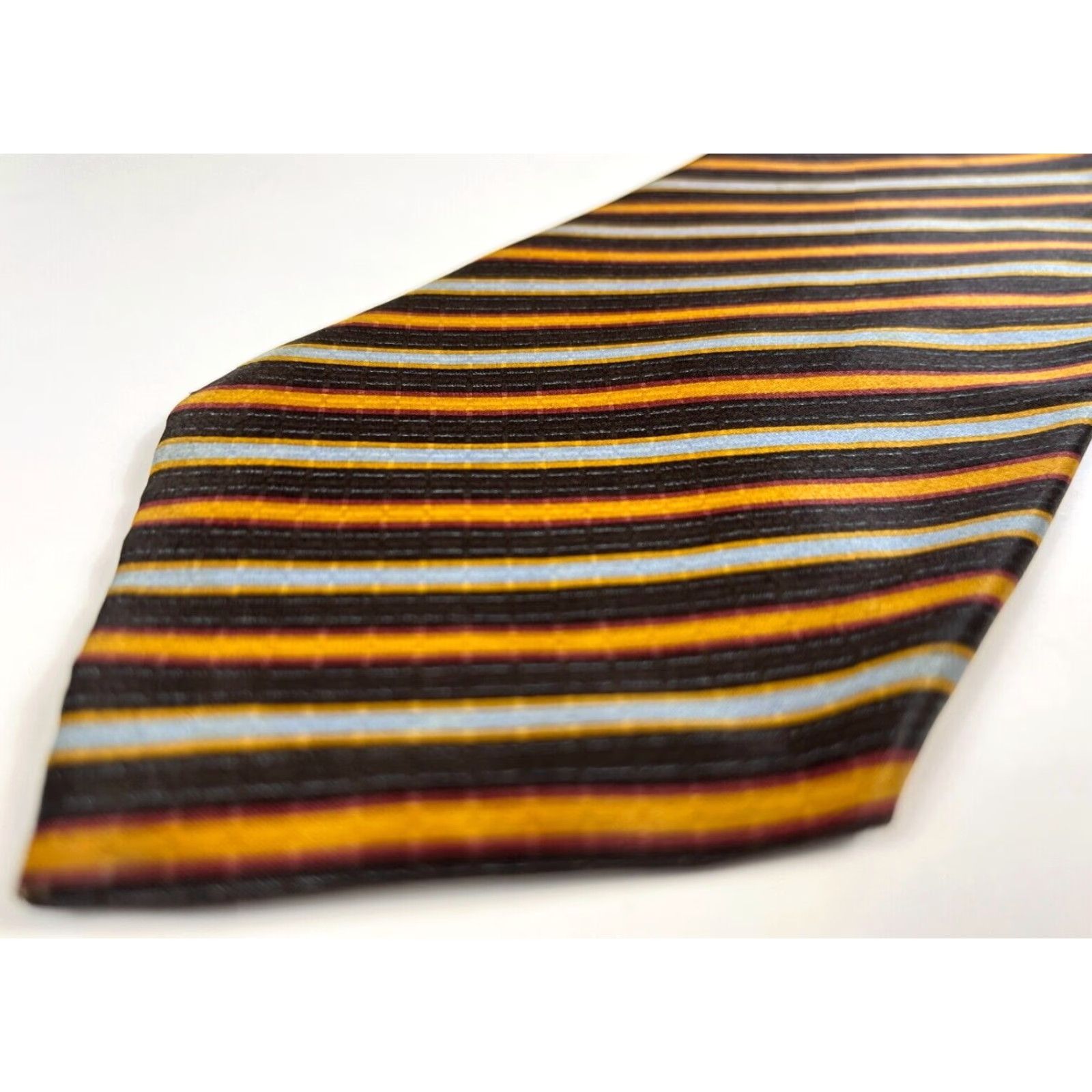 Brioni VINTAGE Brioni Men's Luxury Silk Tie Striped Hand Made in Italy Size ONE SIZE - 6 Thumbnail