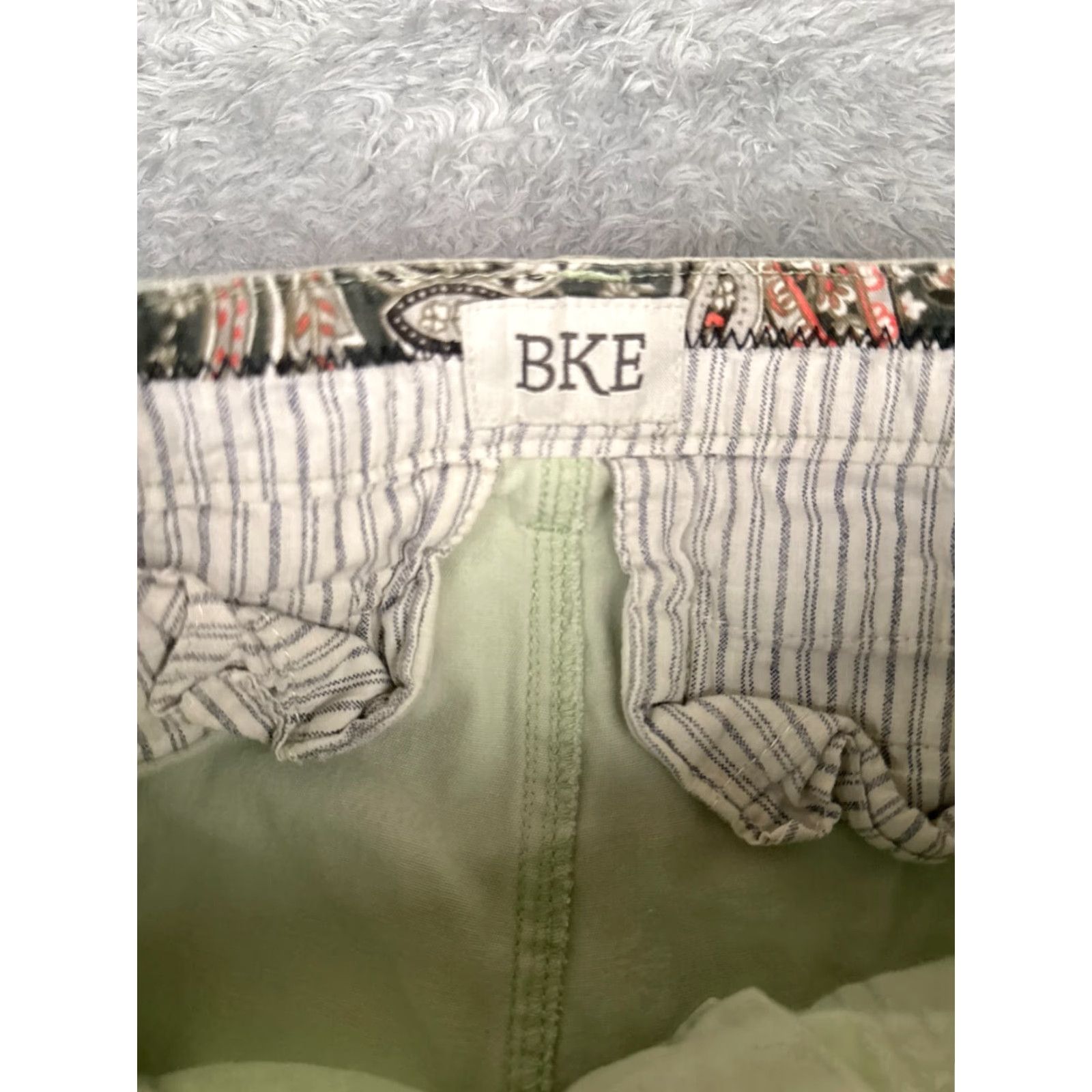 BKE VINTAGE Buckle Jeans Womens 25 Green Denim Mollie Ankle Skinny Cotton Blend Low 28x27 Size 27" / US 4 / IT 40 - 6 Thumbnail