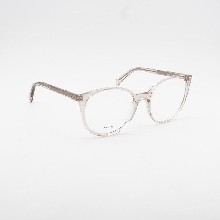 Celine Celine CL50077I 073 Eyeglasses Transparent Rose 54mm Cat Eye Size ONE SIZE - 5 Thumbnail