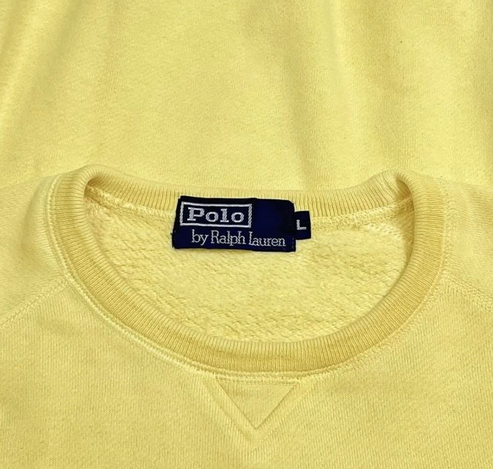 Polo Ralph Lauren Vintage Polo Ralph Lauren Yellow Knitwear Size US L / EU 52-54 / 3 - 3 Thumbnail