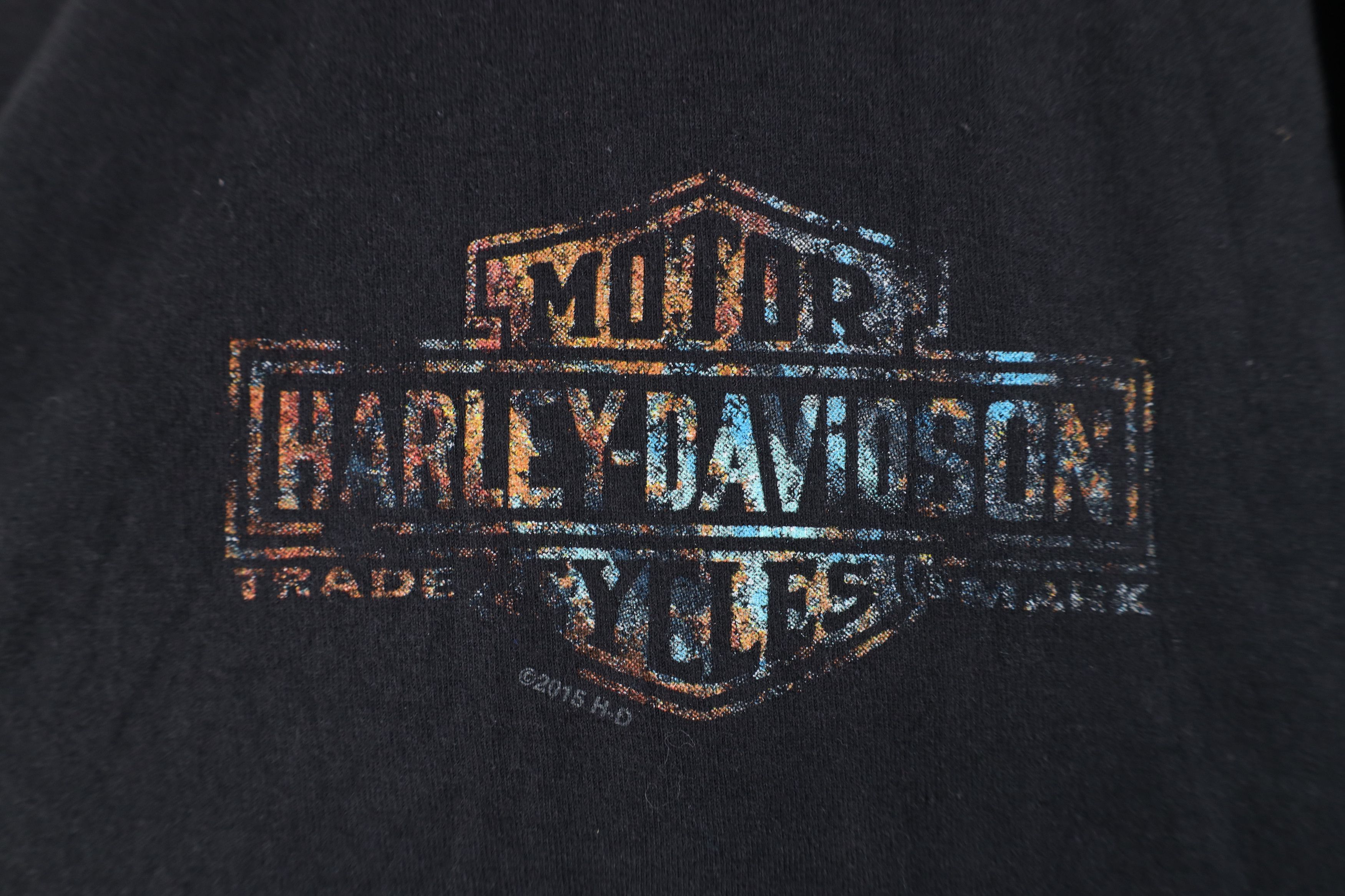 Harley Davidson Y2K Harley Davidson Spell Out Tribal Short Sleeve T-Shirt Size US XXL / EU 58 / 5 - 4 Thumbnail
