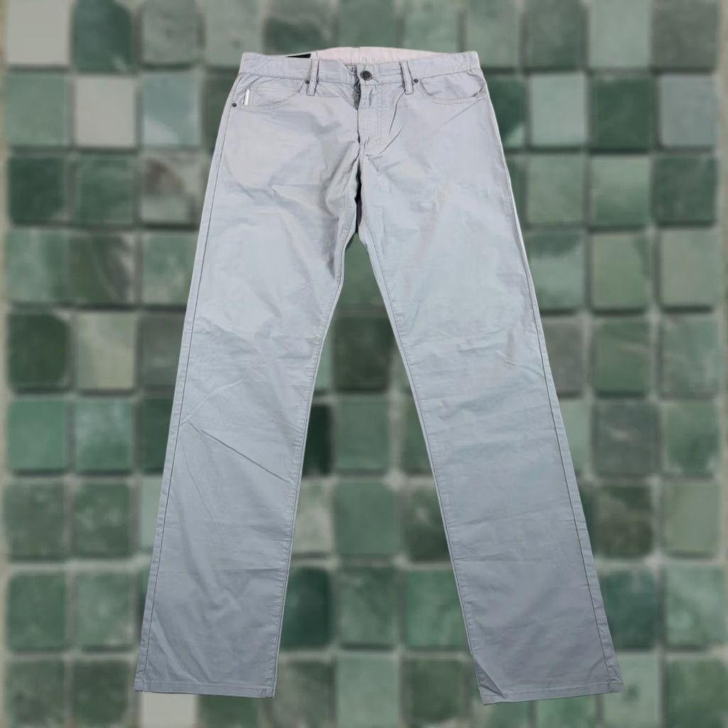Armani Exchange VINTAGE? No — AX Armani Exchange Lightweight Stretch Chino Pants Grey Men 32x33 Straight Size US 32 / EU 48 - 1 Thumbnail